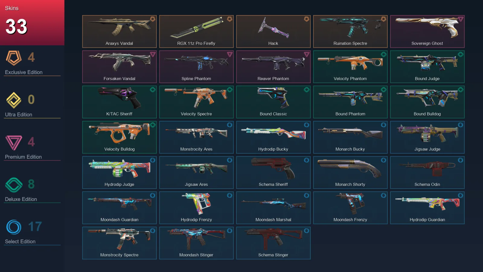 EU | Lv41 | Unranked | 33 Skin | 12 Agent | 30 Buddy — Valorant account