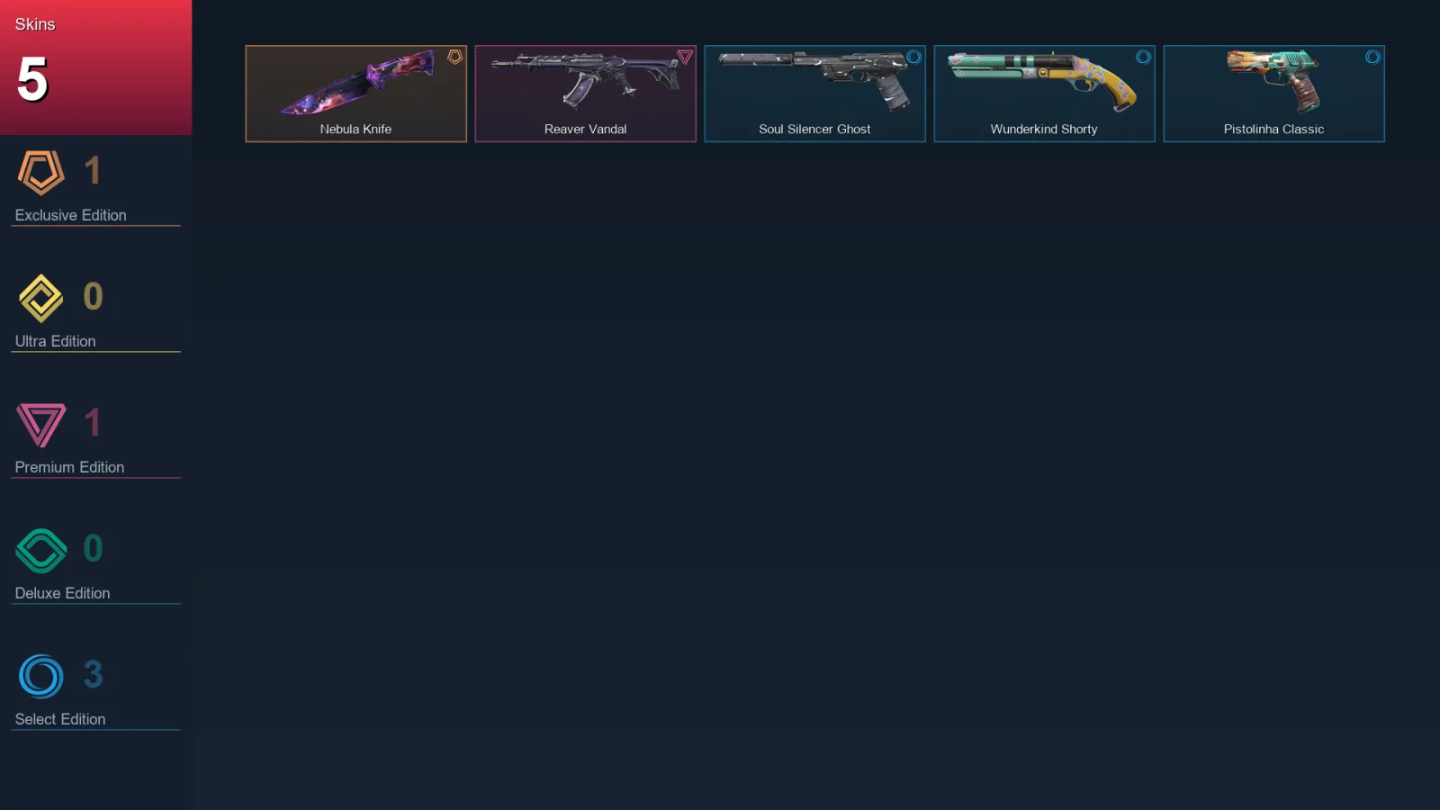 AP | Lv55 | Unranked | 5 Skin | 17 Agent | 32 Buddy
