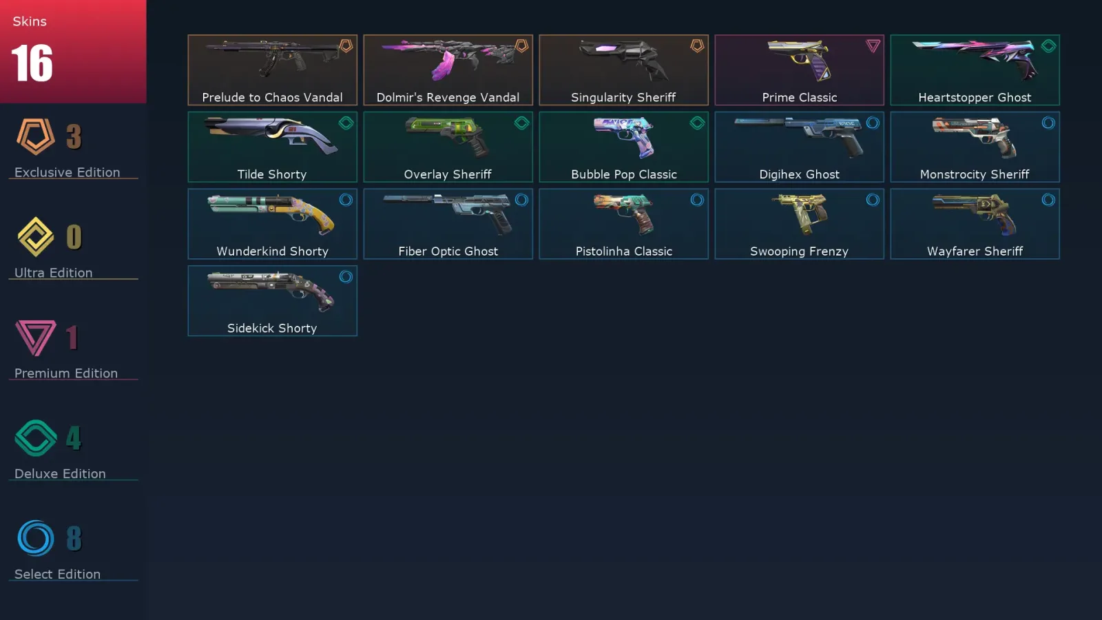 [Valorant] | EU | Level 1 | Immortal 1 | 29 Agents | 16 Skins — Valorant account