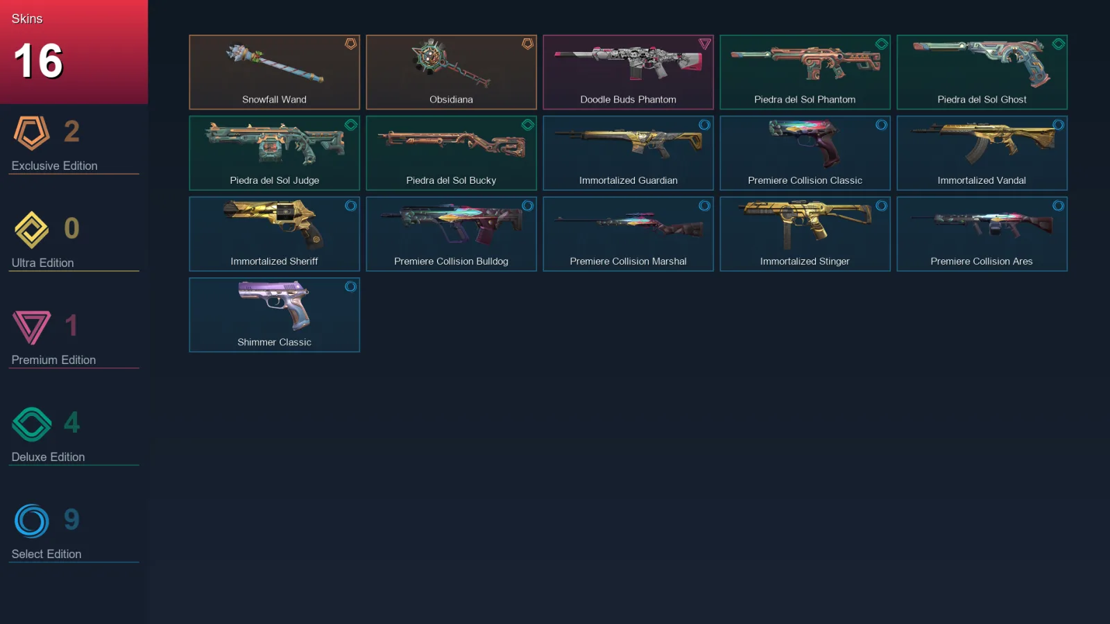 AP | Lv62 | Unranked | 16 Skin | 19 Agent | 21 Buddy