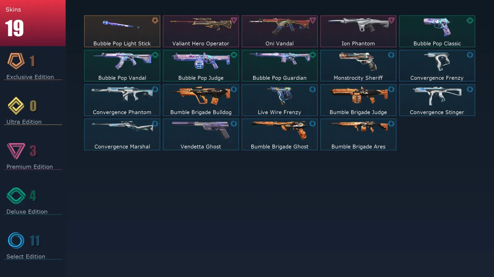 [Valorant] | EU | Level 152 | Silver 1 | 29 Agents | 19 Skins — Valorant account