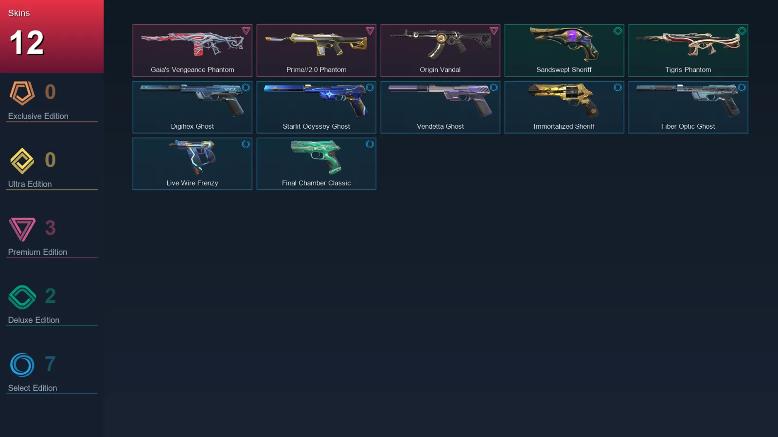 AP | Lv139 | Unranked | 12 Skin | 25 Agent | 48 Buddy