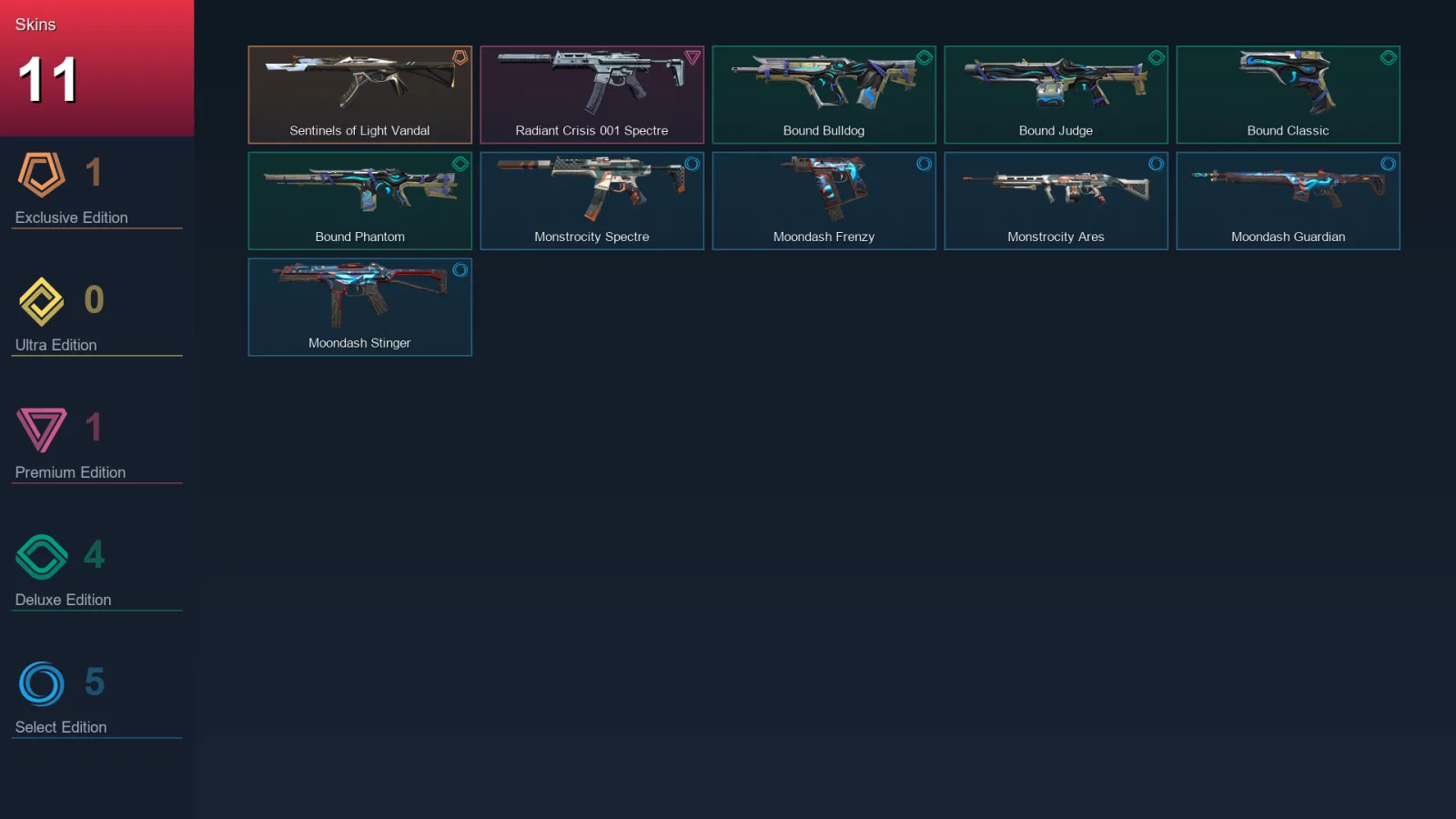NA | Lv33 | Unranked | 11 Skin | 12 Agent | 16 Buddy