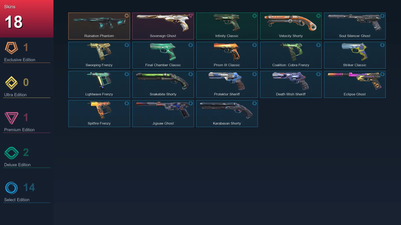 AP | Lv162 | Unranked | 18 Skin | 19 Agent | 54 Buddy