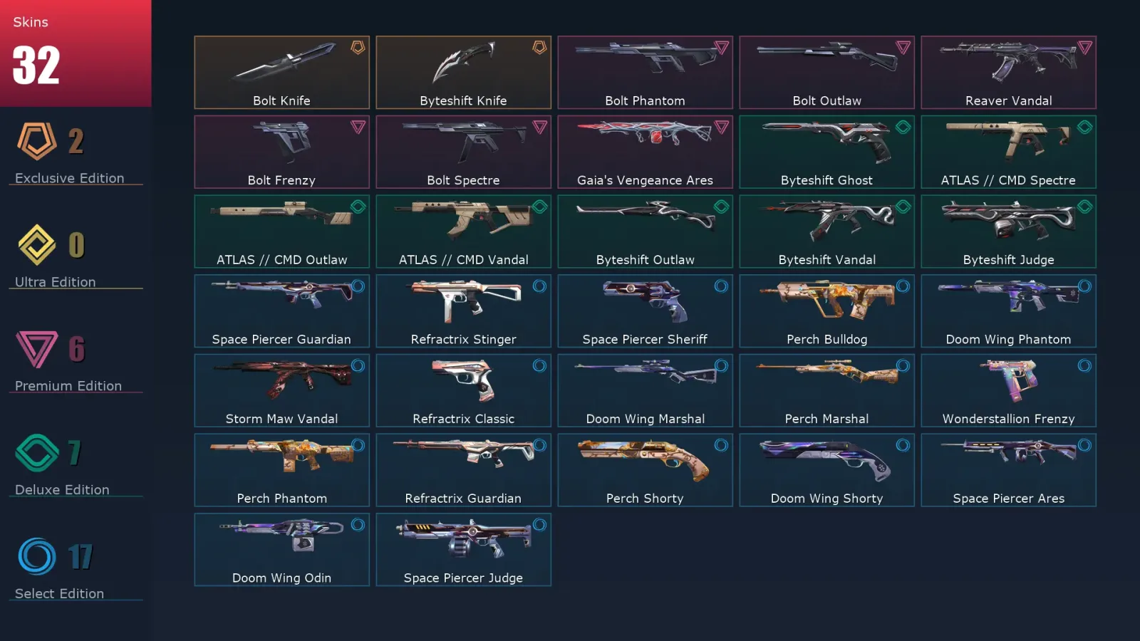 [Valorant] | EU | Level 50 | 16 Agents | 32 Skins — Valorant account