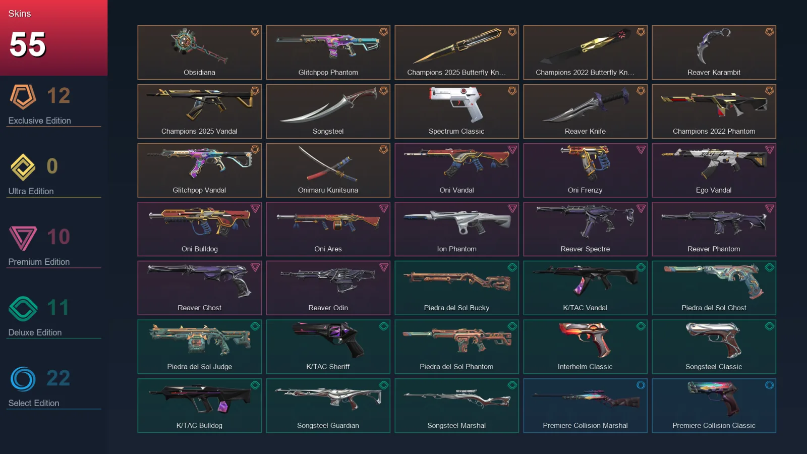 EU | Lv84 | Unranked | 55 Skin | 24 Agent | 71 Buddy &mdash; Valorant account with Stinger skin