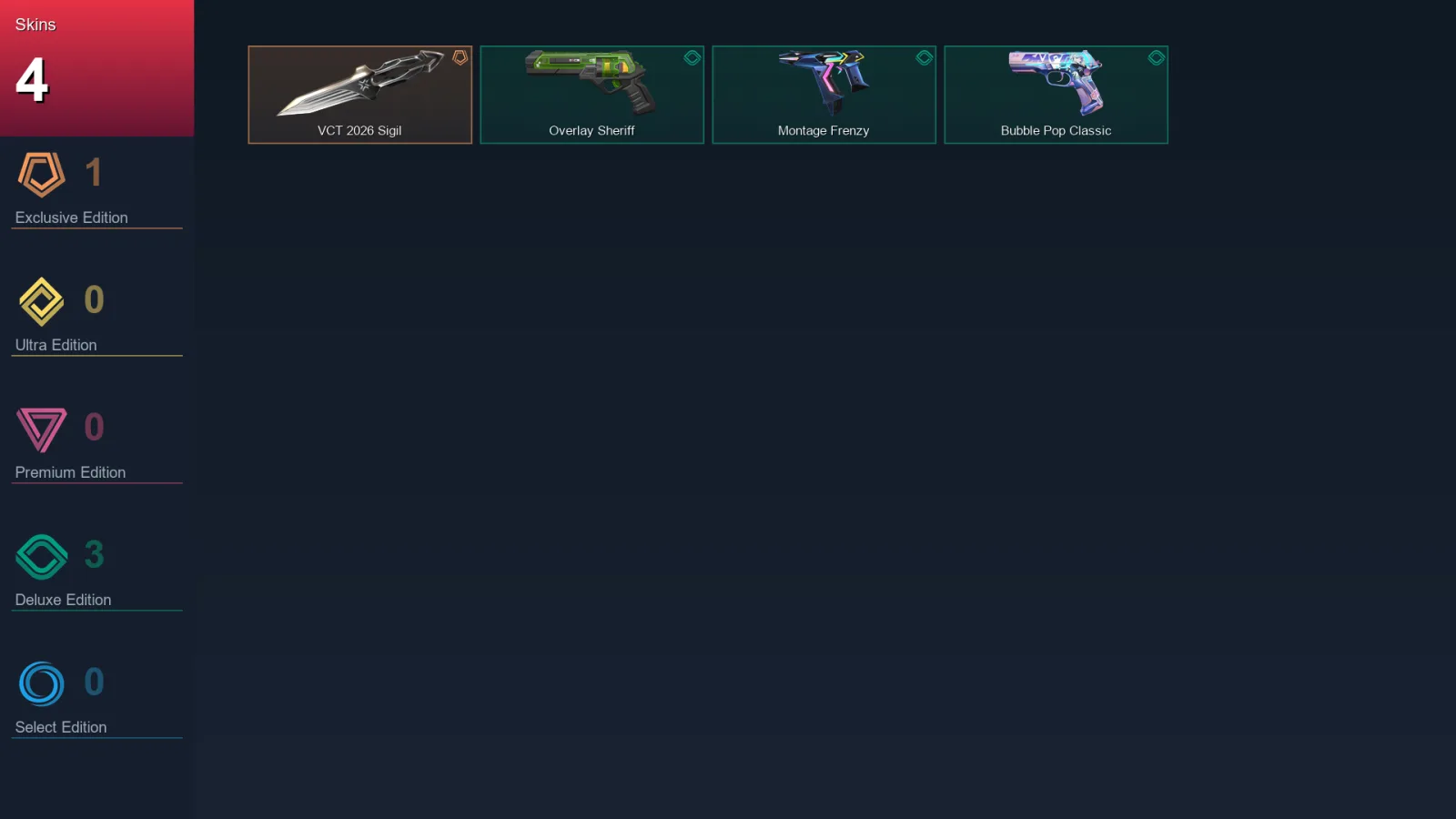 AP | Lv72 | Unranked | 4 Skin | 25 Agent | 31 Buddy — Valorant account