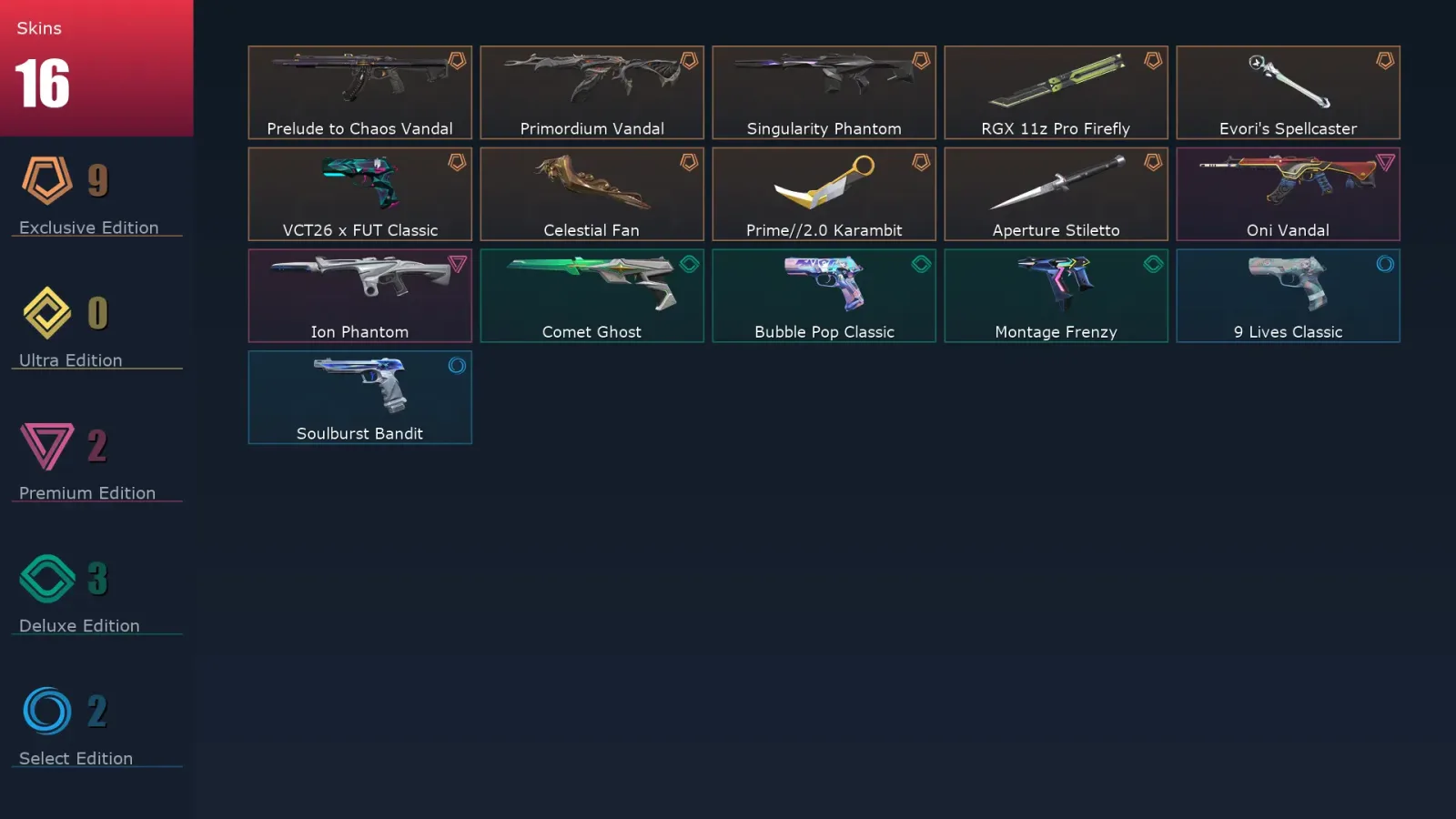 [Valorant] | EU | Level 151 | Diamond 1 | 29 Agents | 16 Skins — Valorant account