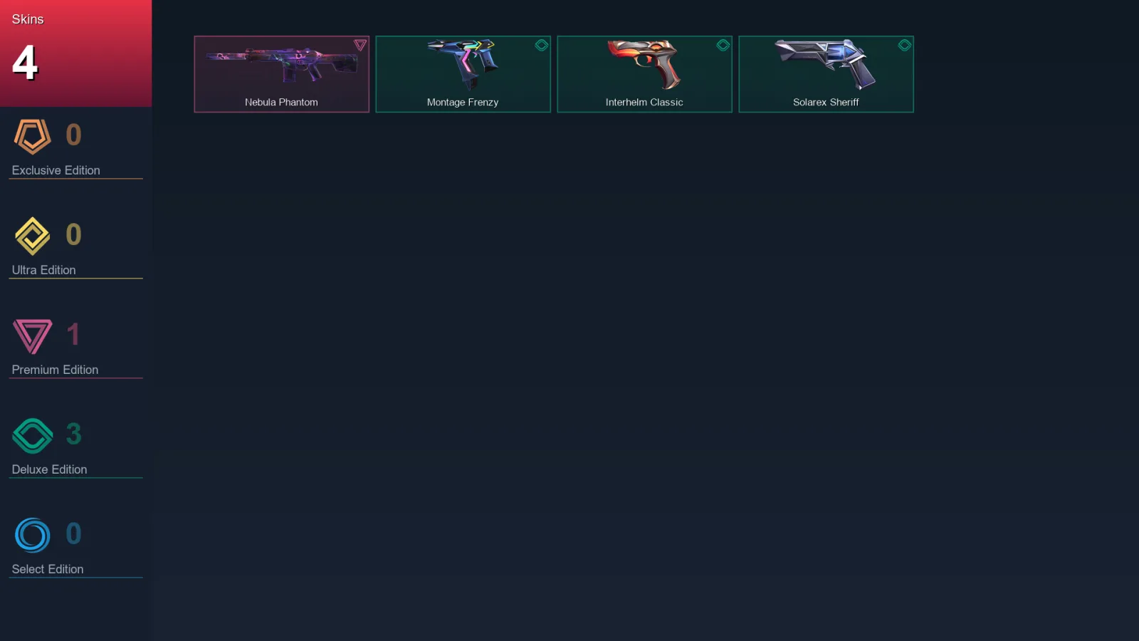 AP | Lv70 | Unranked | 4 Skin | 23 Agent | 27 Buddy