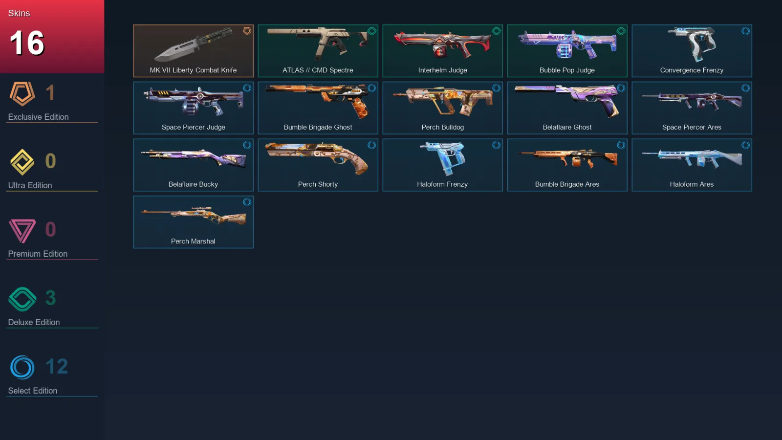 EU | Lv20 | Unranked | 16 Skin | 8 Agent | 17 Buddy