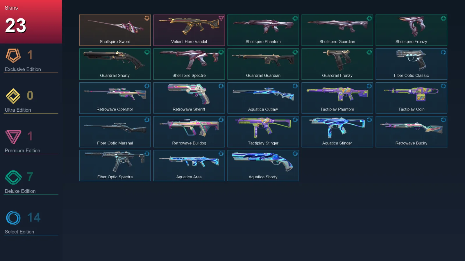 EU | Lv32 | Unranked | 23 Skin | 12 Agent | 20 Buddy — Valorant account