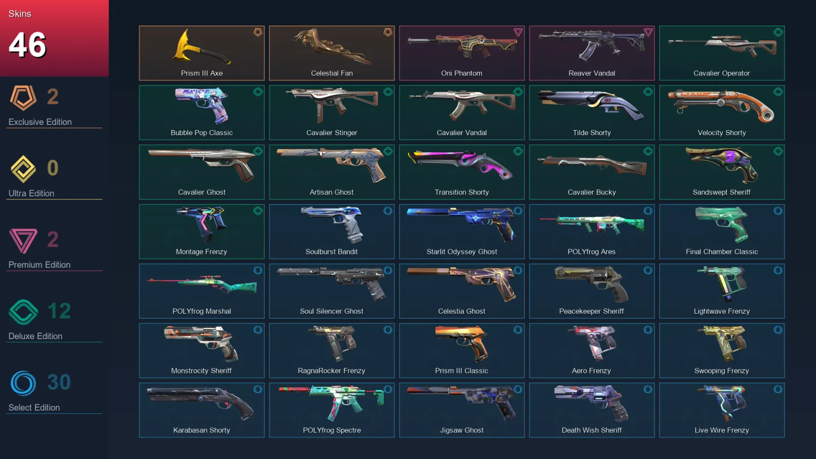 EU | Lv440 | Unranked | 46 Skin | 29 Agent | 139 Buddy