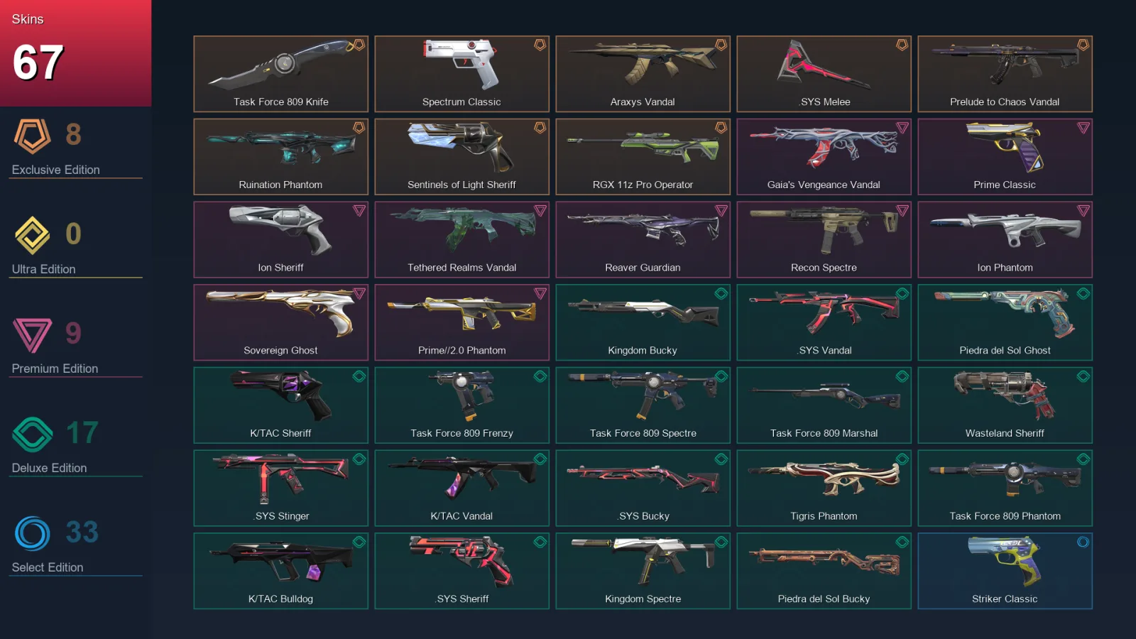 NA | Lv103 | Unranked | 67 Skin | 21 Agent | 68 Buddy