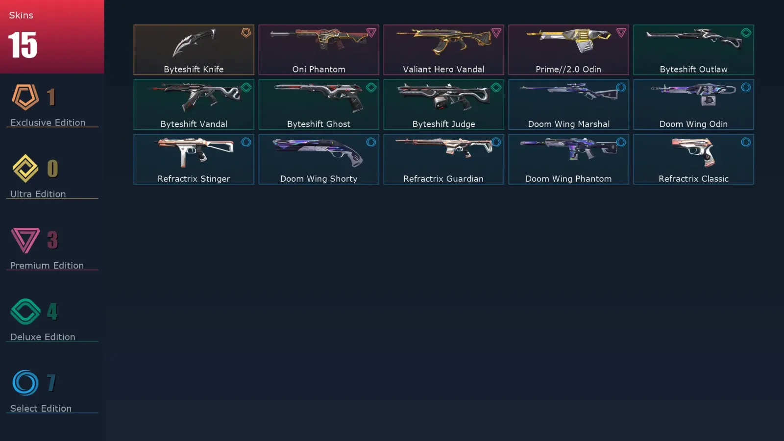 [Valorant] | EU | Level 57 | 25 Agents | 15 Skins — Valorant account