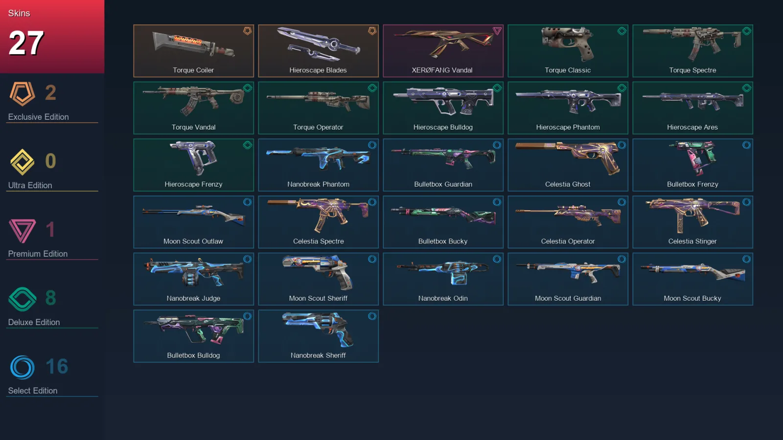 AP | Lv73 | Unranked | 27 Skin | 20 Agent | 31 Buddy — Valorant account