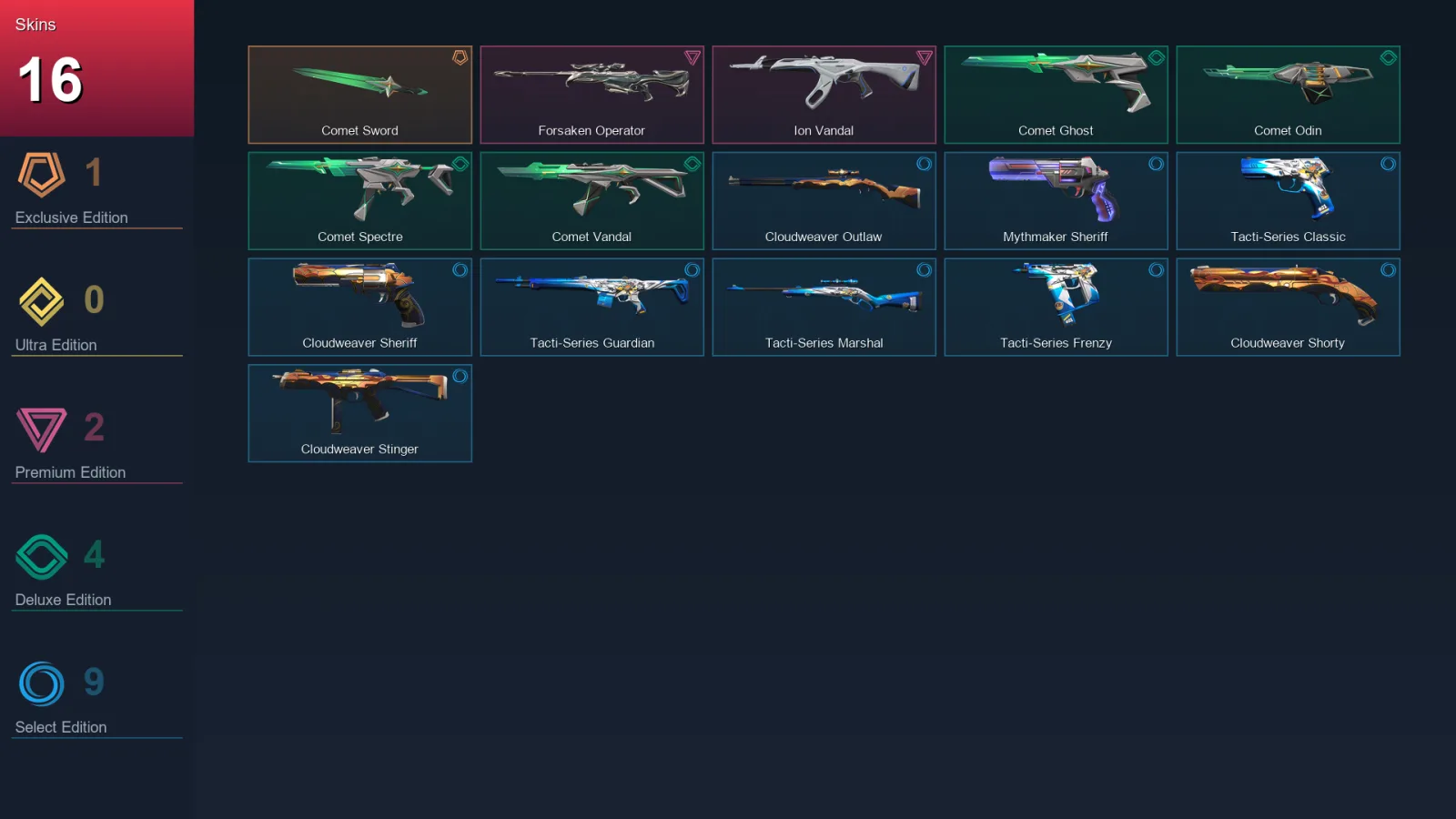 AP | Lv83 | Unranked | 16 Skin | 26 Agent | 46 Buddy — Valorant account
