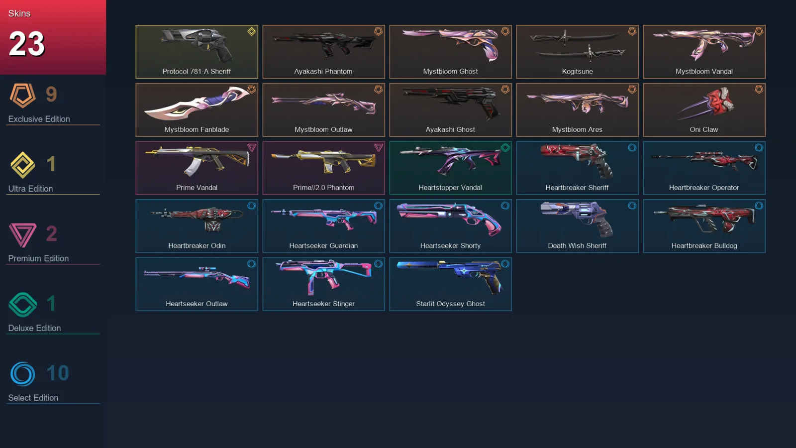 AP | Lv112 | Unranked | 23 Skin | 28 Agent | 48 Buddy — Valorant account
