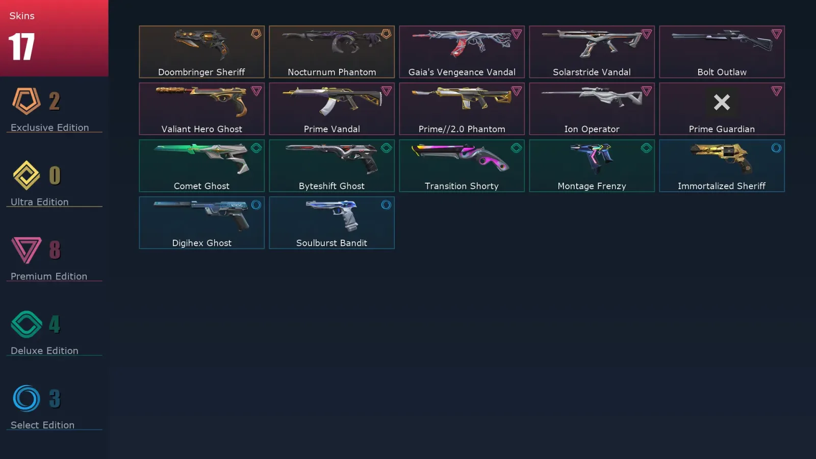 [Valorant] | EU | Level 186 | Ascendant 1 | 29 Agents | 17 Skins — Valorant account