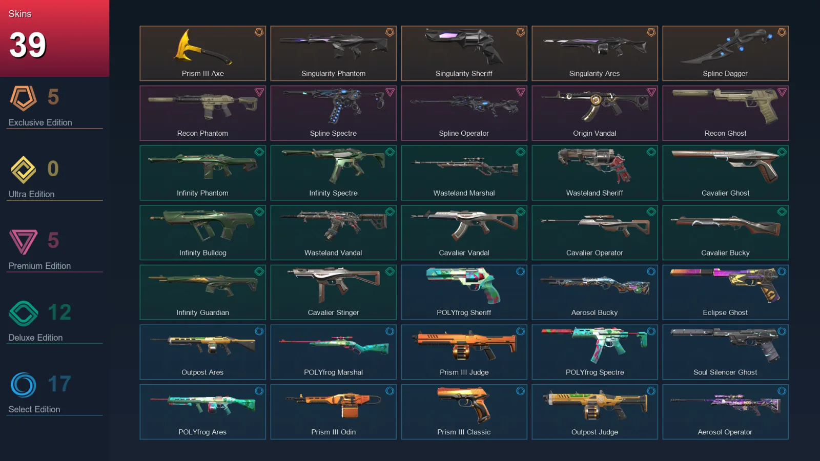 NA | Lv92 | Unranked | 39 Skin | 14 Agent | 56 Buddy — Valorant account