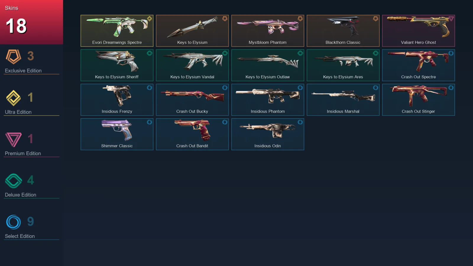 AP | Lv93 | Unranked | 18 Skin | 27 Agent | 42 Buddy