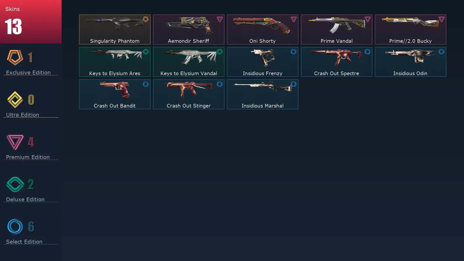 [Valorant] | EU | Level 26 | Diamond 2 | 8 Agents | 13 Skins — Valorant account