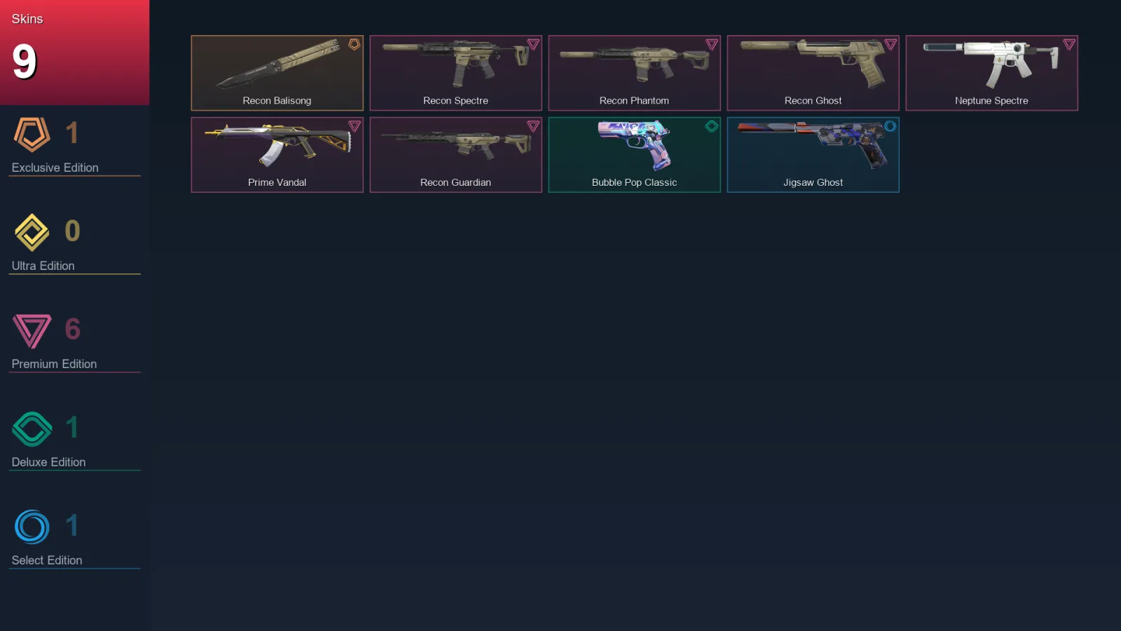 AP | Lv94 | Unranked | 9 Skin | 24 Agent | 50 Buddy