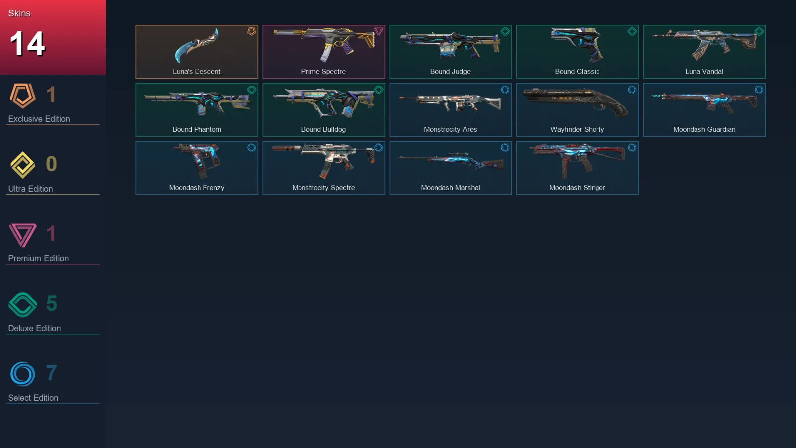 EU | Lv30 | Unranked | 14 Skin | 10 Agent | 27 Buddy