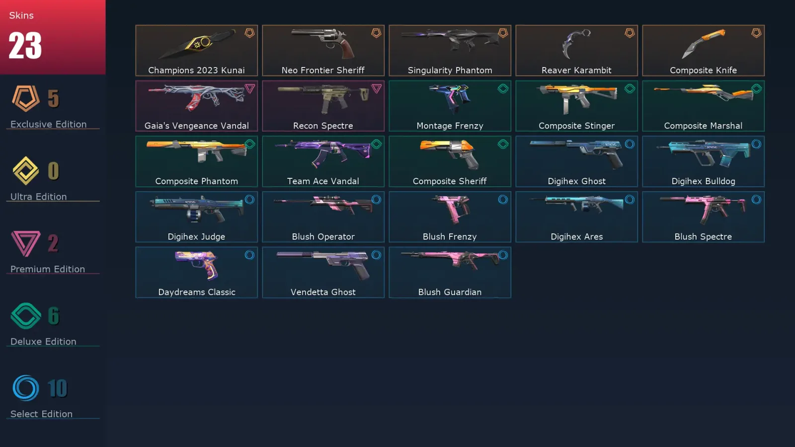 [Valorant] | EU | Level 117 | 27 Agents | 23 Skins — Valorant account