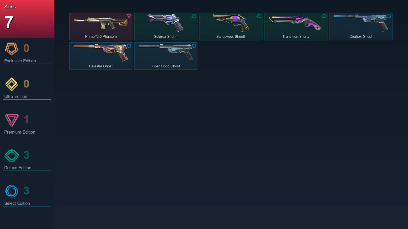 AP | Lv165 | Unranked | 7 Skin | 27 Agent | 57 Buddy