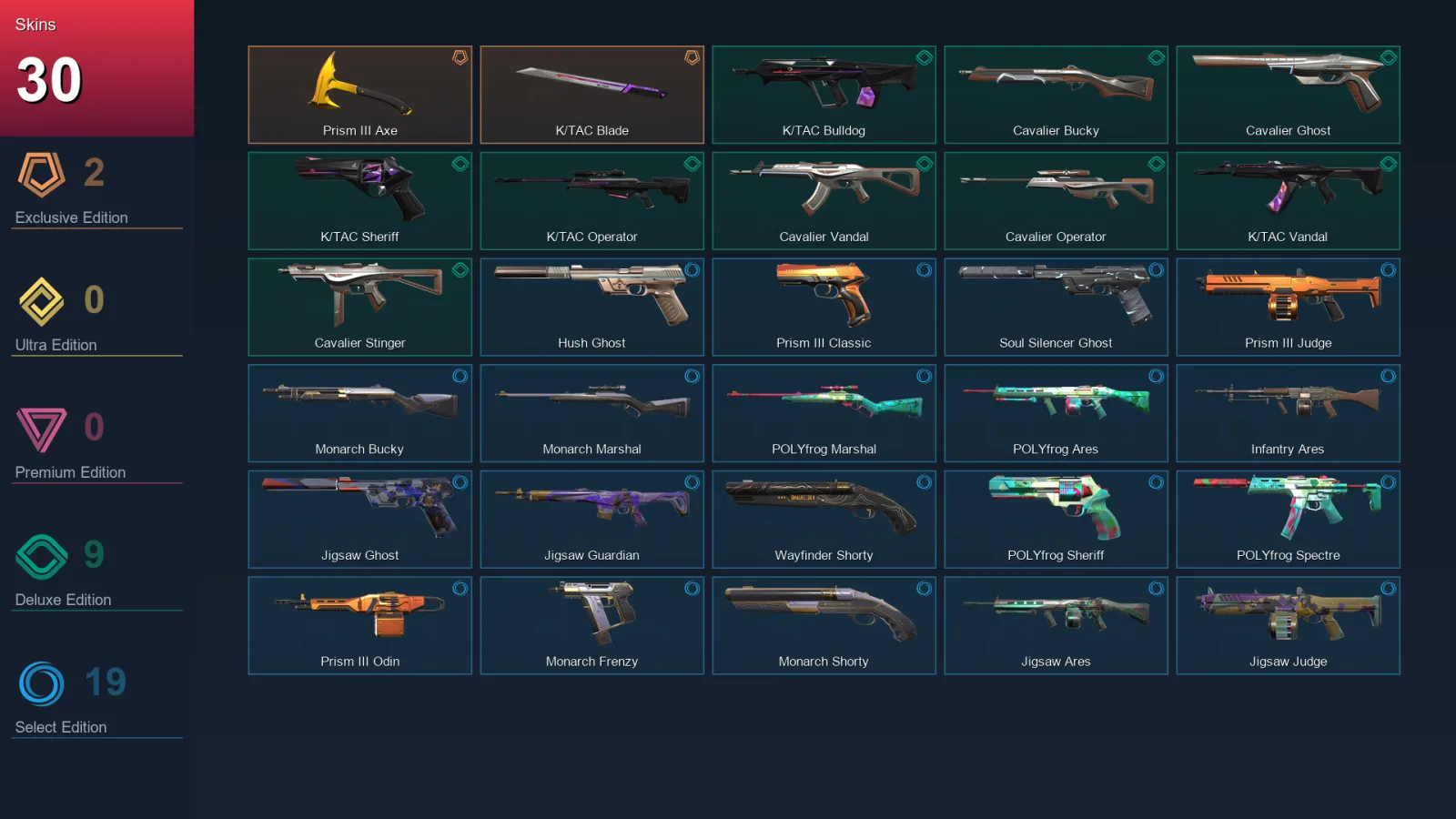 BR | Lv81 | Unranked | 30 Skin | 22 Agent | 58 Buddy
