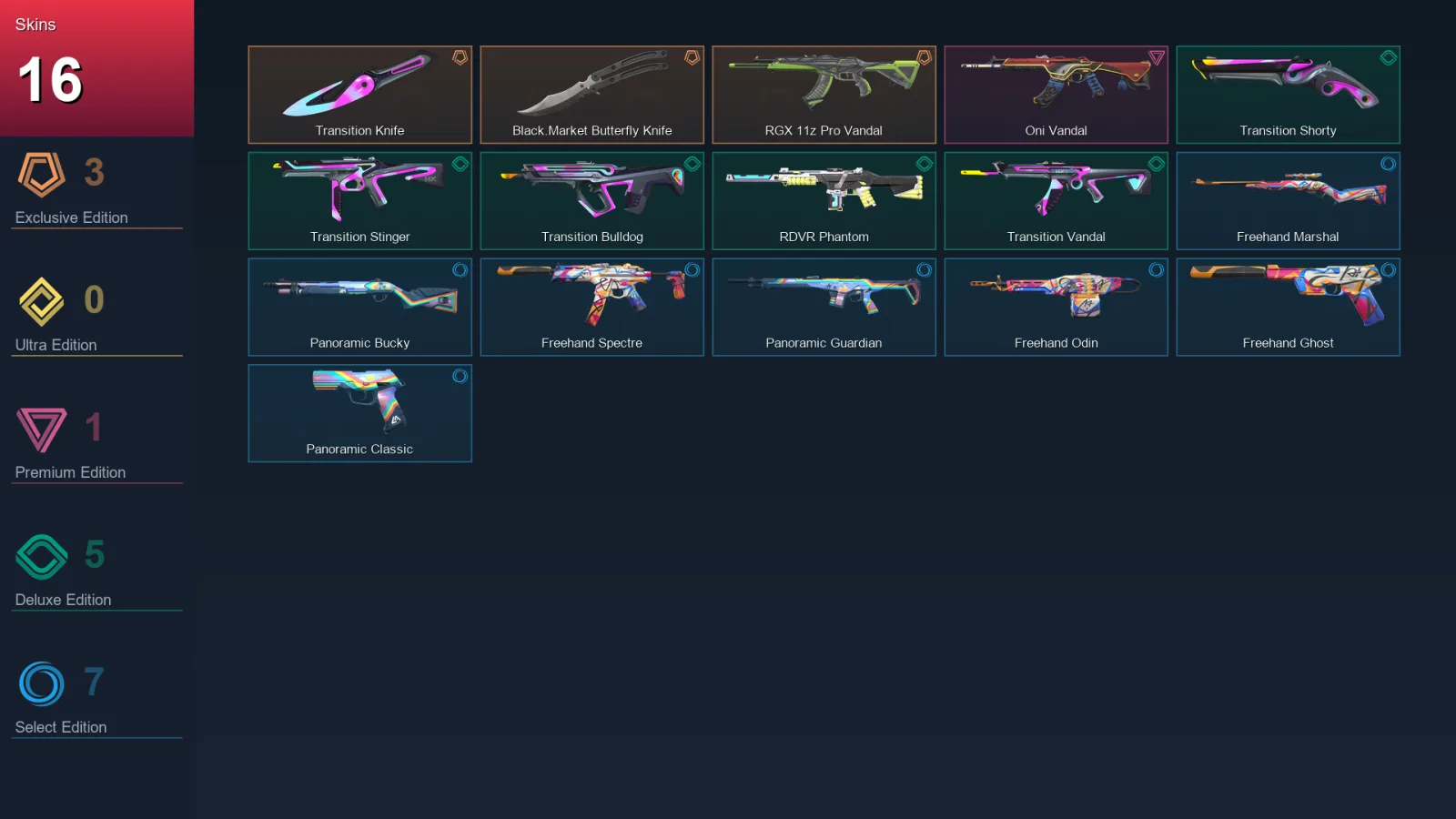 EU | Lv47 | Unranked | 16 Skin | 14 Agent | 15 Buddy — Valorant account