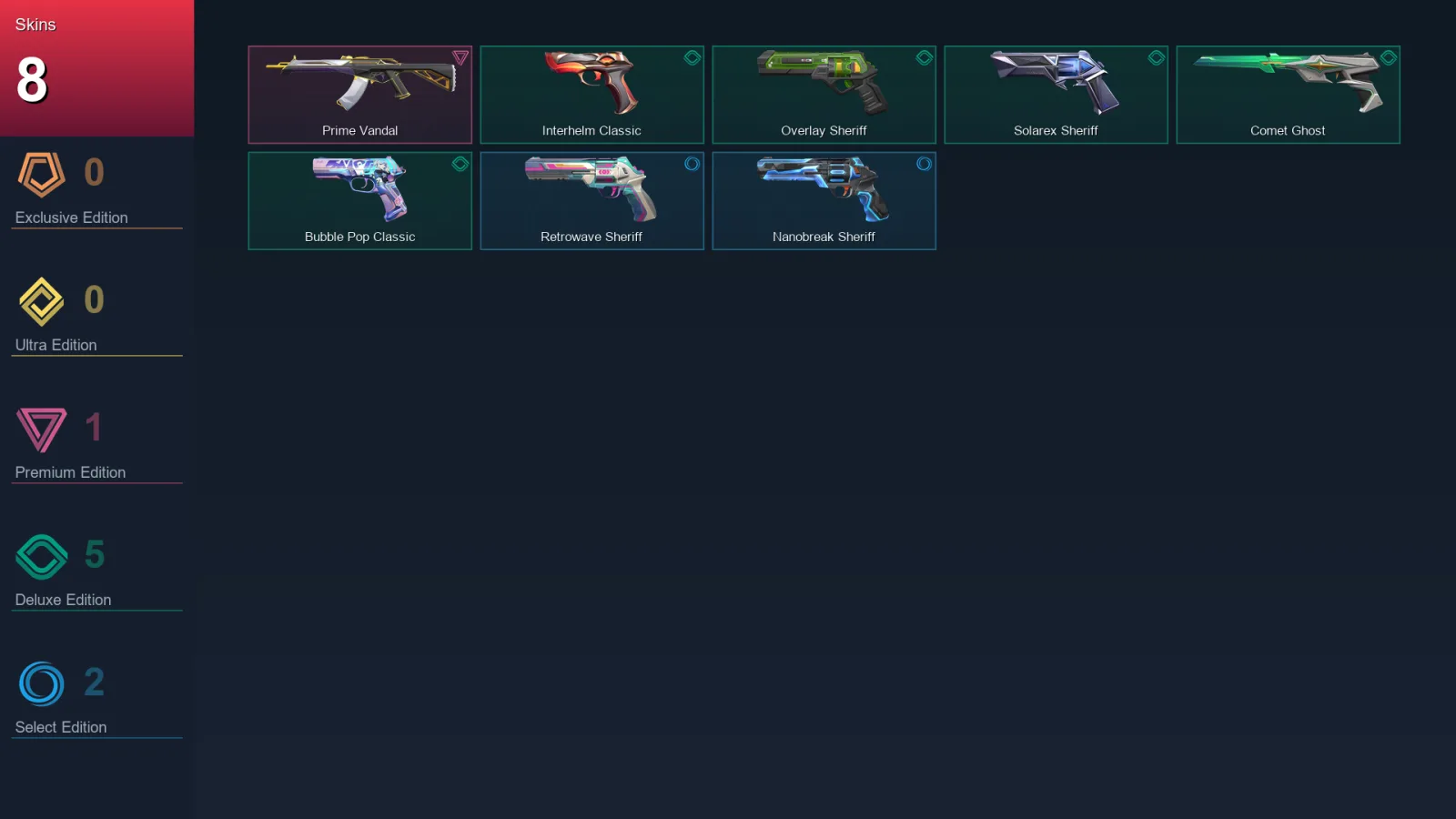 AP | Lv149 | Unranked | 8 Skin | 28 Agent | 55 Buddy