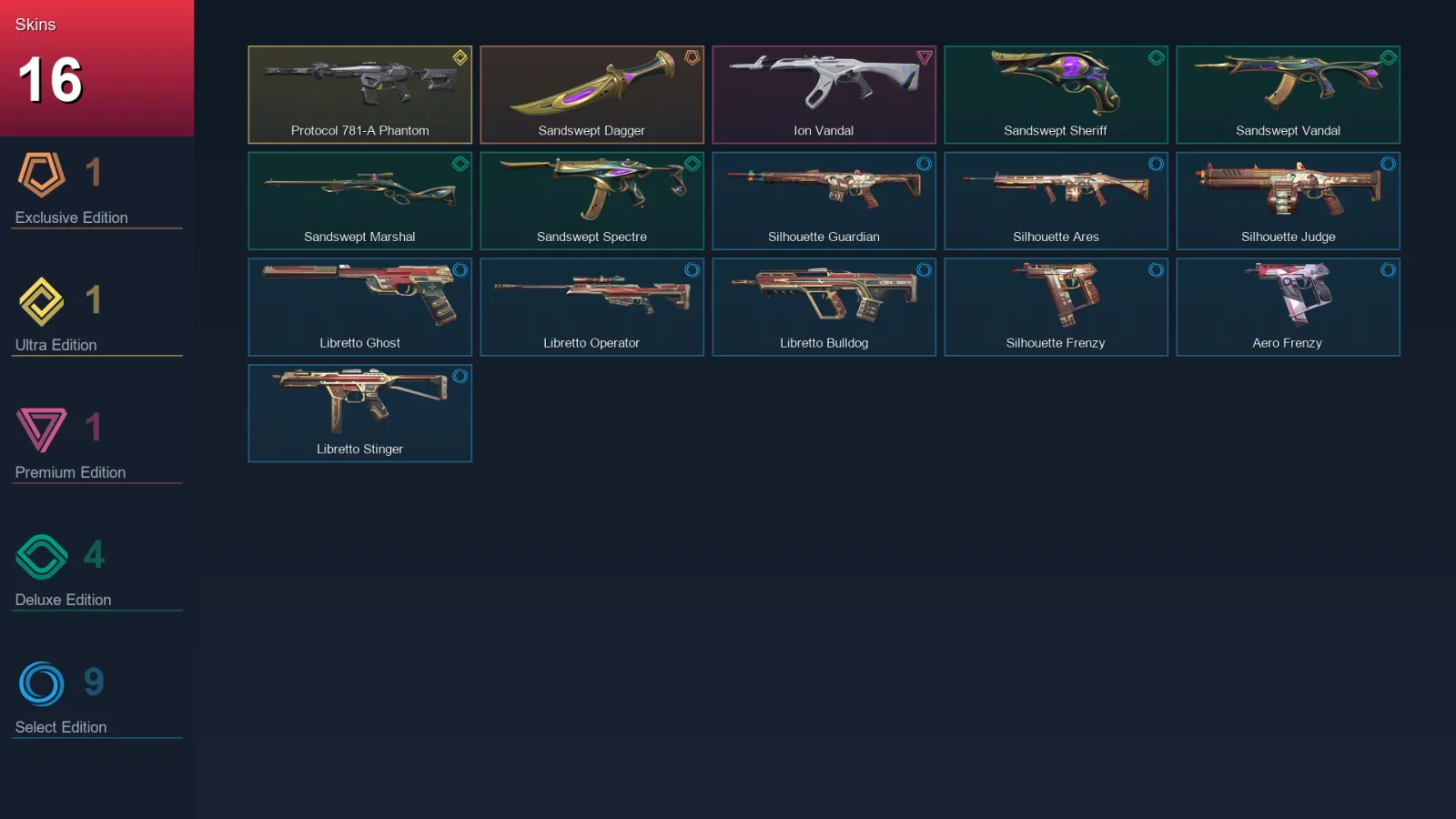 LA | Lv75 | Unranked | 16 Skin | 21 Agent | 30 Buddy