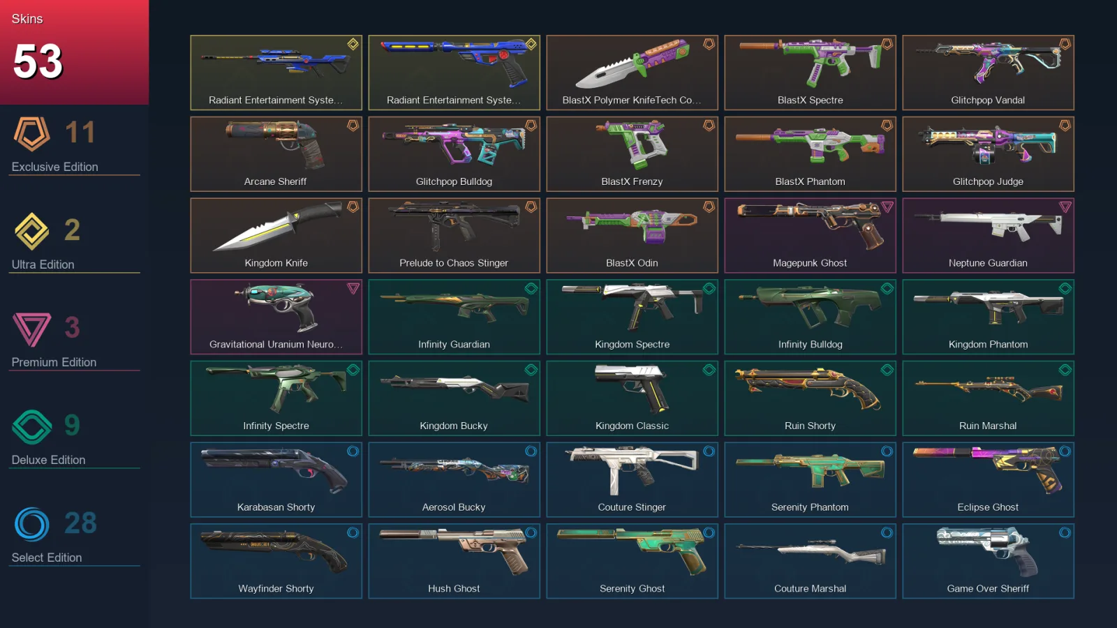BR | Lv112 | Unranked | 53 Skin | 23 Agent | 89 Buddy