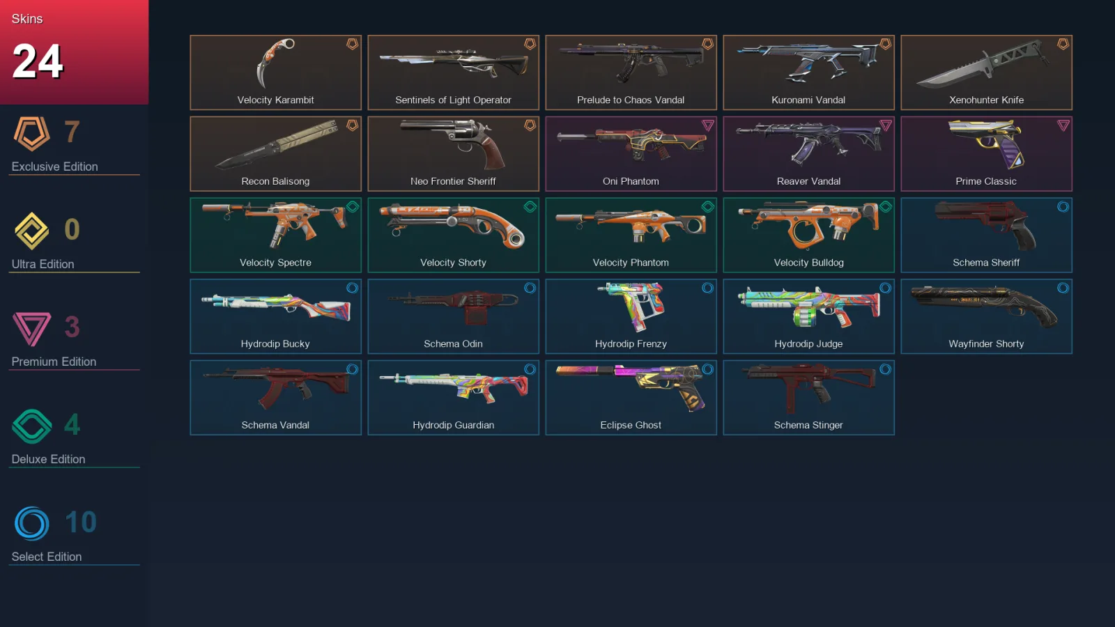 EU | Lv91 | Unranked | 24 Skin | 25 Agent | 47 Buddy