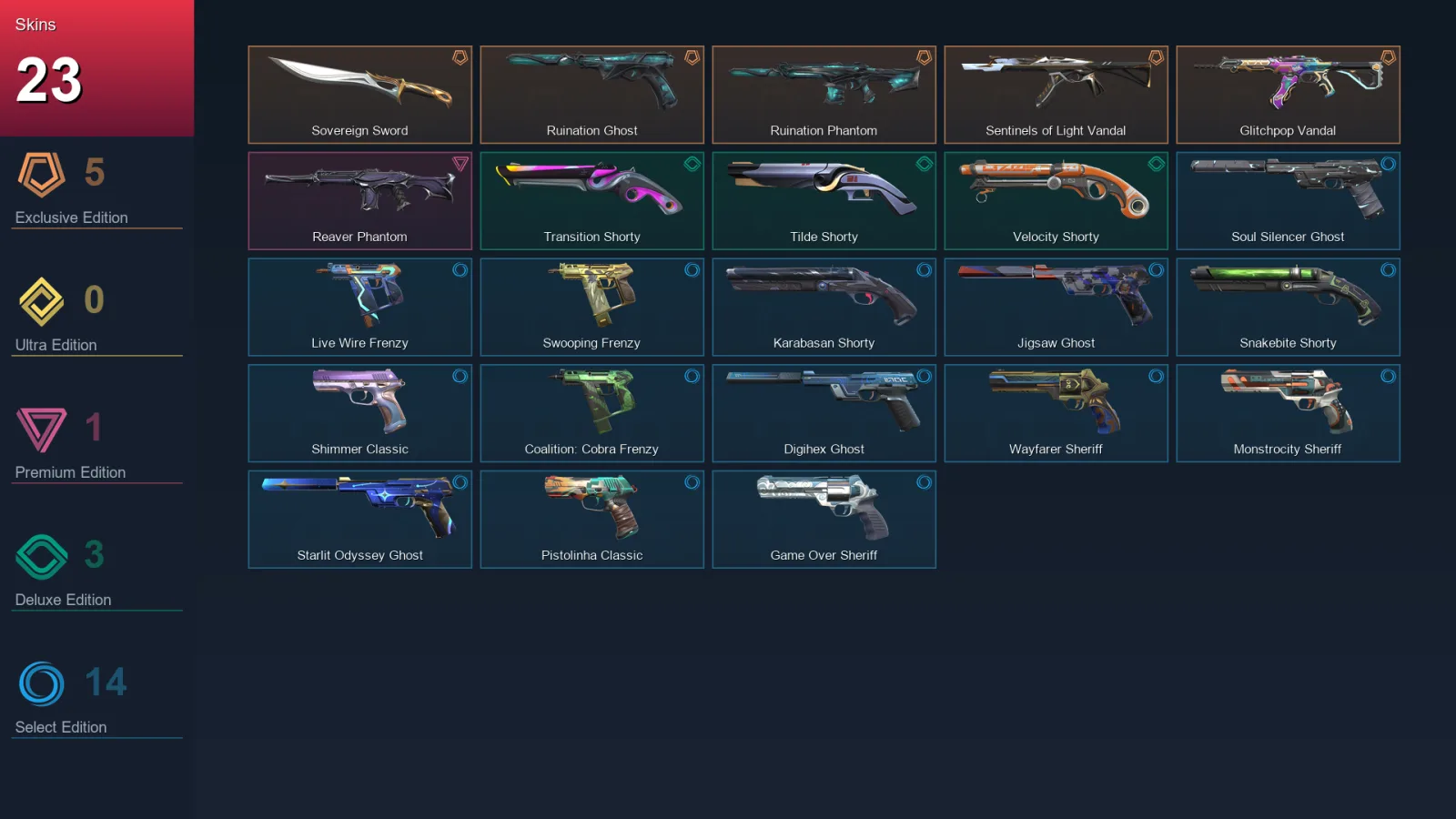 AP | Lv243 | Unranked | 23 Skin | 25 Agent | 87 Buddy