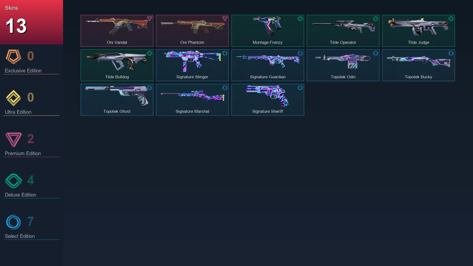 LA | Lv63 | Unranked | 13 Skin | 14 Agent | 28 Buddy