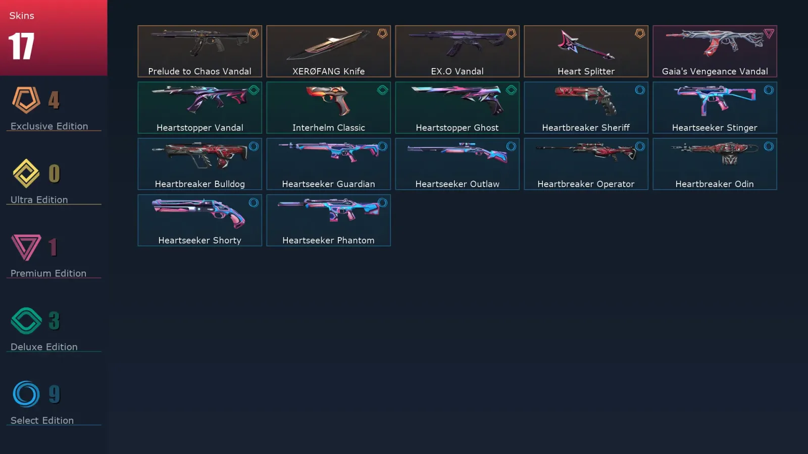 [Valorant] | EU | Level 67 | Ascendant 2 | 22 Agents | 17 Skins — Valorant account