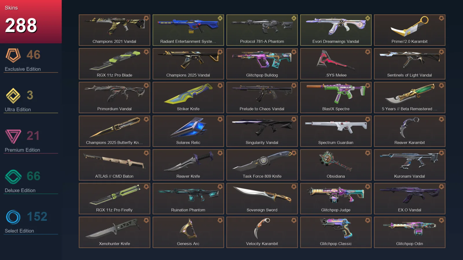 NA | Lv360 | Unranked | 288 Skin | 29 Agent | 240 Buddy