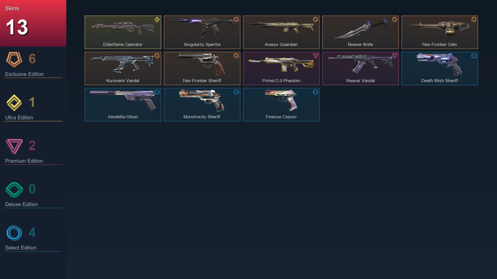 AP | Lv103 | Unranked | 13 Skin | 26 Agent | 48 Buddy