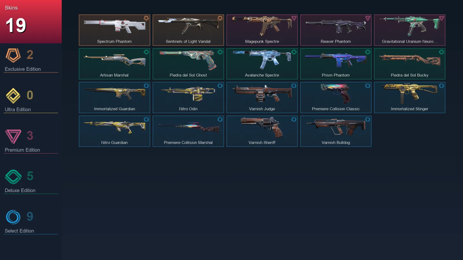 AP | Lv38 | Unranked | 19 Skin | 10 Agent | 27 Buddy — Valorant account