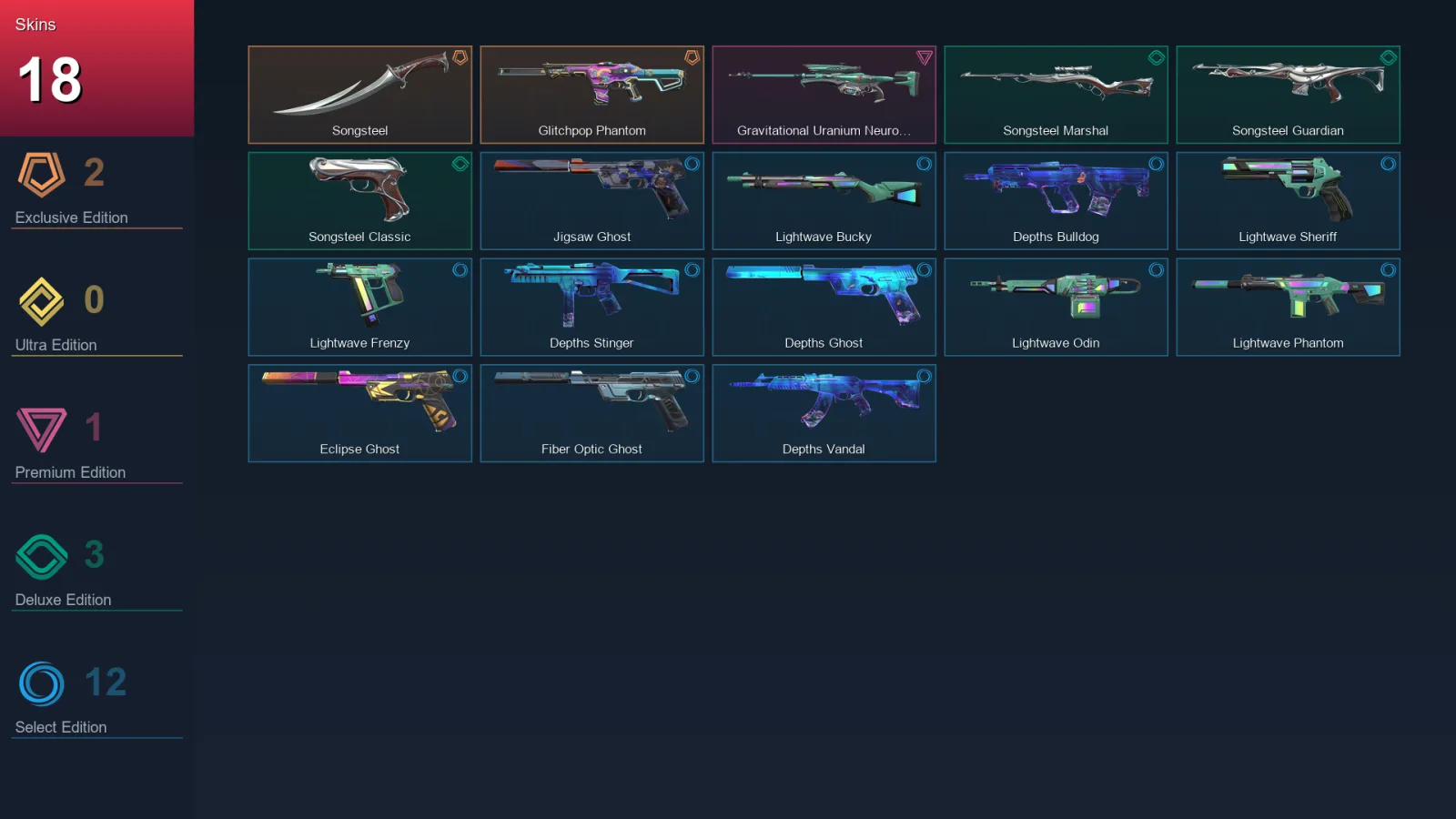 AP | Lv98 | Unranked | 18 Skin | 25 Agent | 33 Buddy — Valorant account
