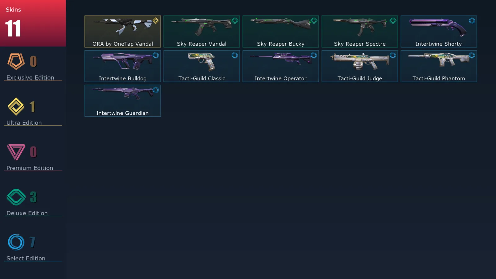 [Valorant] | EU | Level 24 | Silver 2 | 8 Agents | 11 Skins