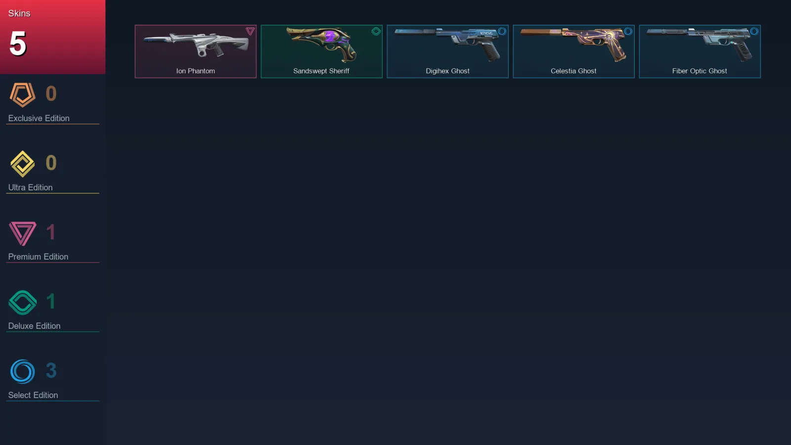 EU | Lv136 | Unranked | 5 Skin | 27 Agent | 40 Buddy