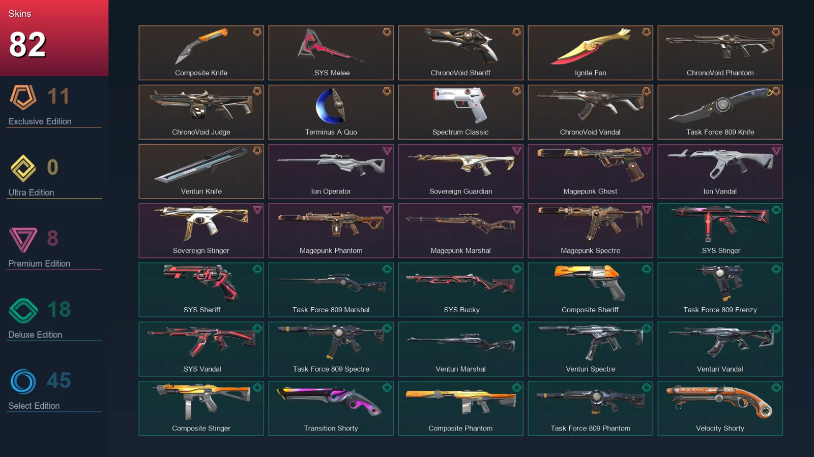 EU | Lv313 | Unranked | 82 Skin | 27 Agent | 139 Buddy — Valorant account
