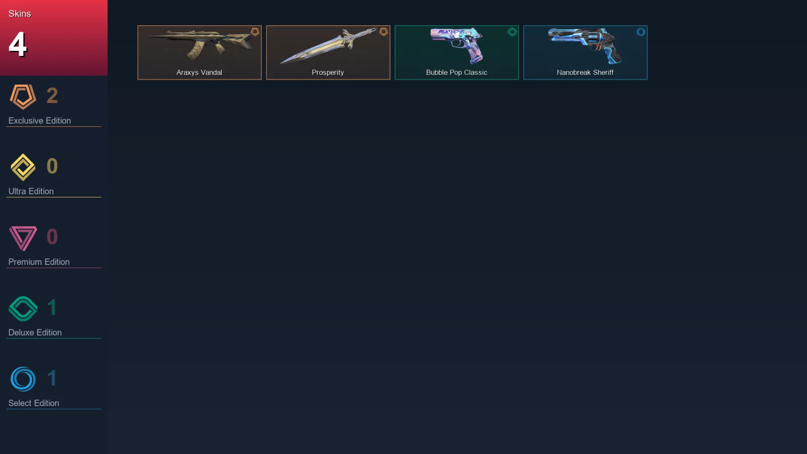 EU | Lv70 | Unranked | 4 Skin | 20 Agent | 31 Buddy — Nanobreak Sheriff