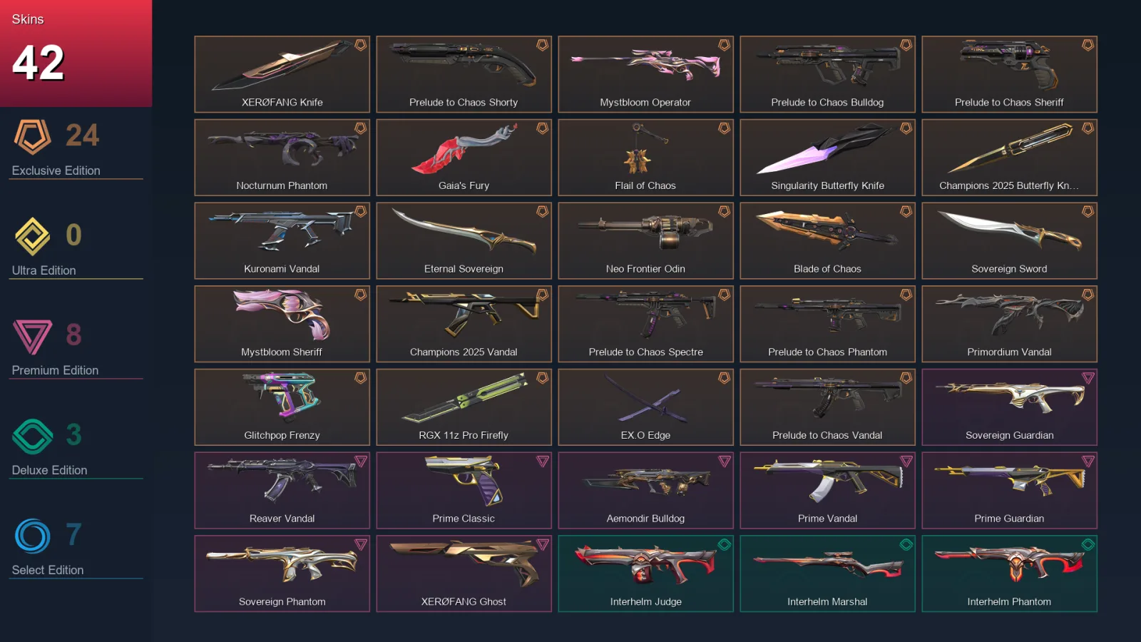 AP | Lv33 | Unranked | 42 Skin | 12 Agent | 18 Buddy — Valorant account