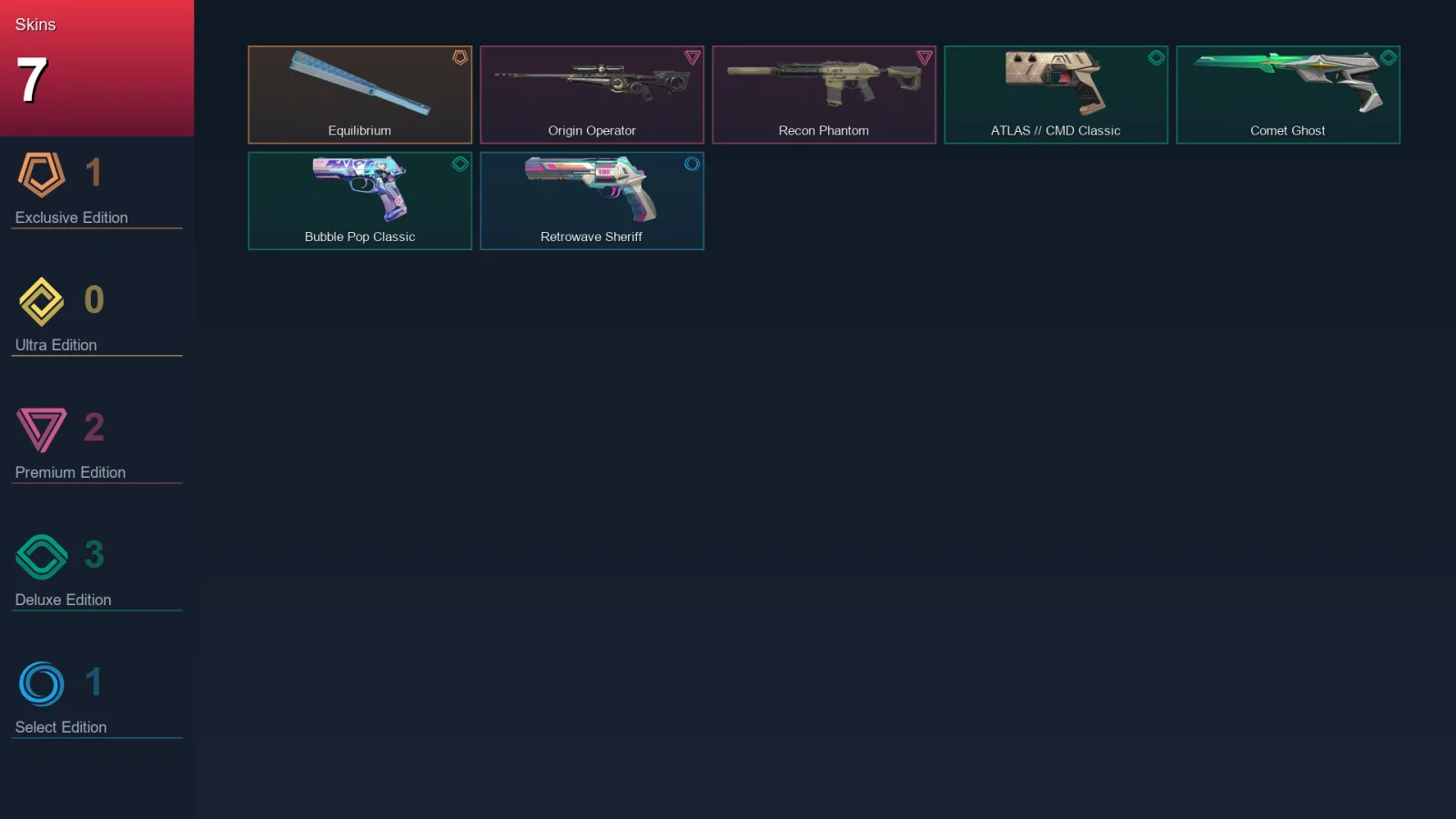 EU | Equilibrium | Origin Operator | Recon Phantom | ATLAS // CMD Classic | 7 Skin | 27 Agent | 42 Buddy | Lv102