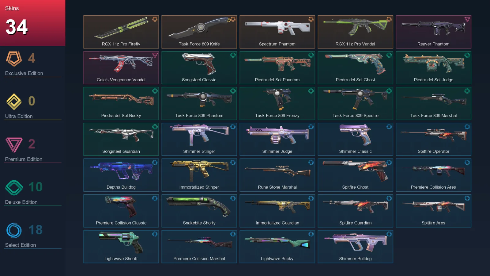 NA | Lv61 | Unranked | 34 Skin | 17 Agent | 39 Buddy — Unranked / Smurf Valorant