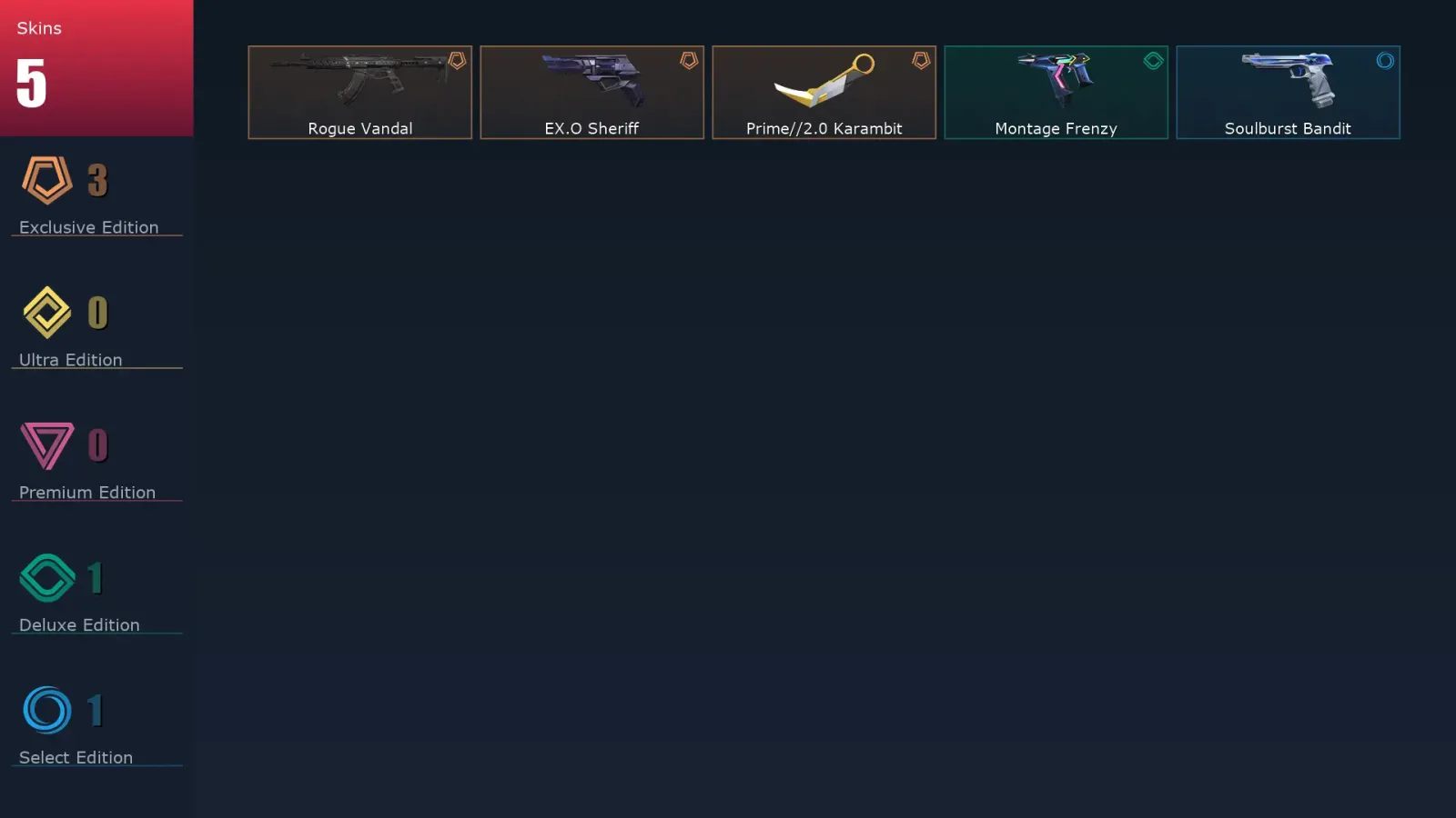 [Valorant] | EU | Level 58 | Diamond 3 | 16 Agents | 5 Skins
